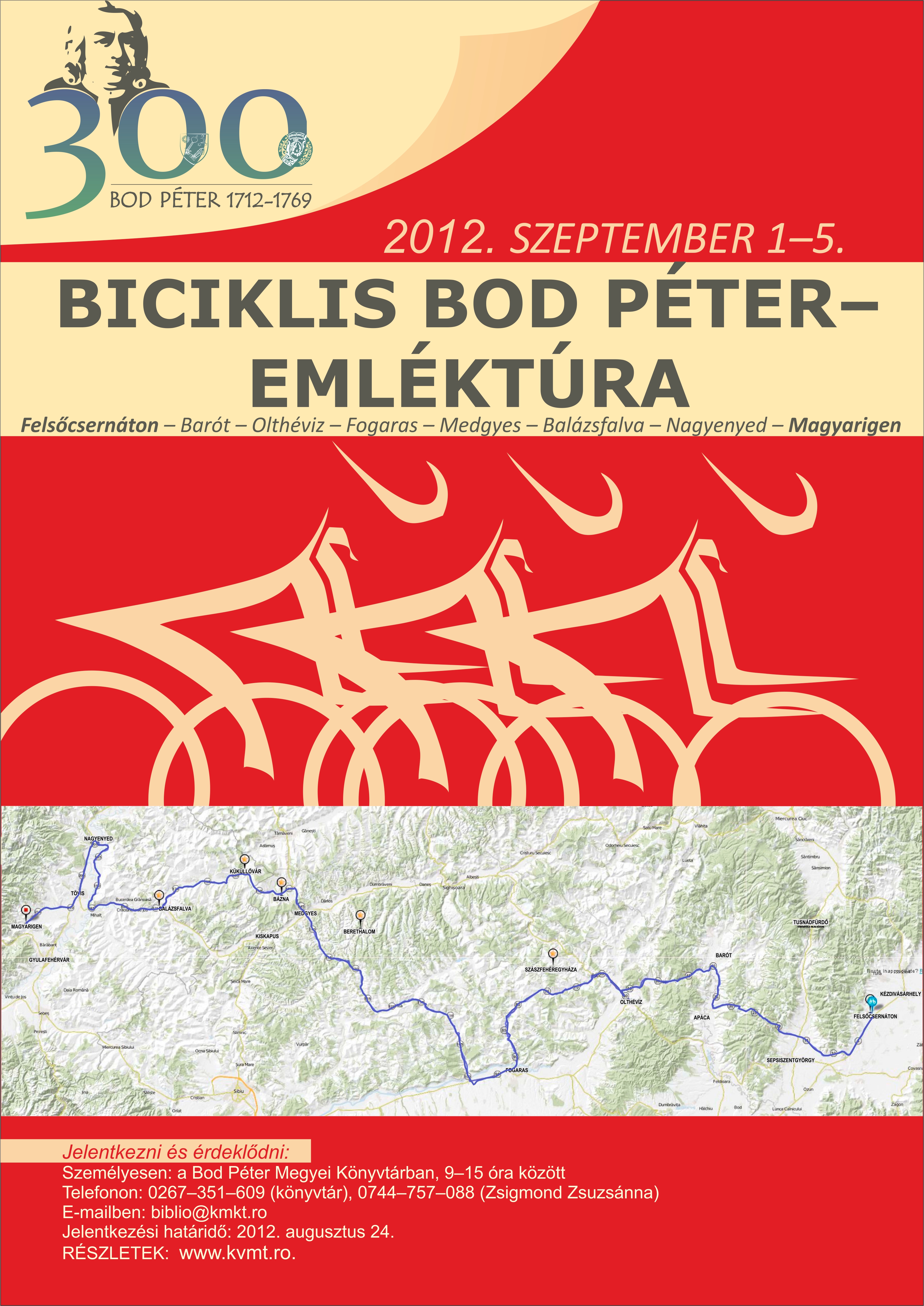 Biciklis Bod Péter emléktúra