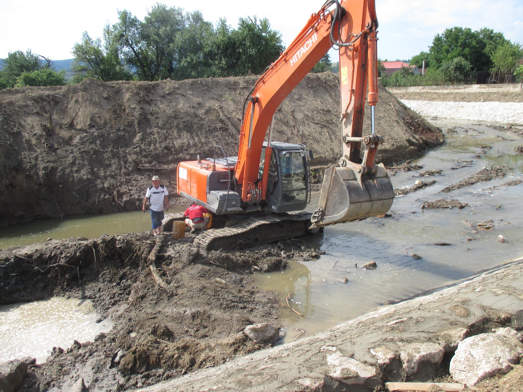Lucrări de prevenire a inundațiilor în județul Covasna