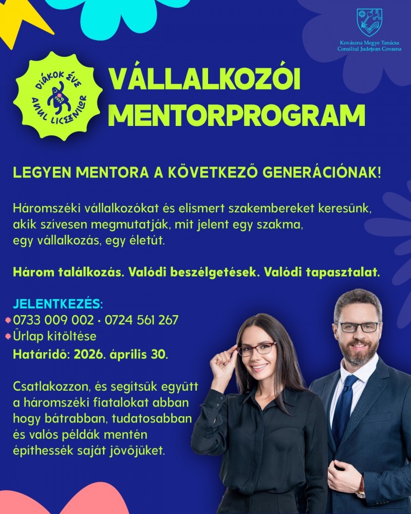 Legyen mentora a következő generációnak!