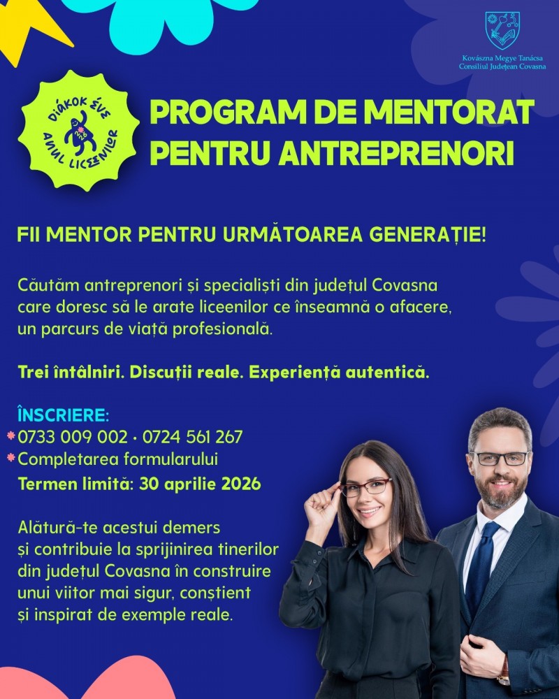 Devino mentorul generației următoare!